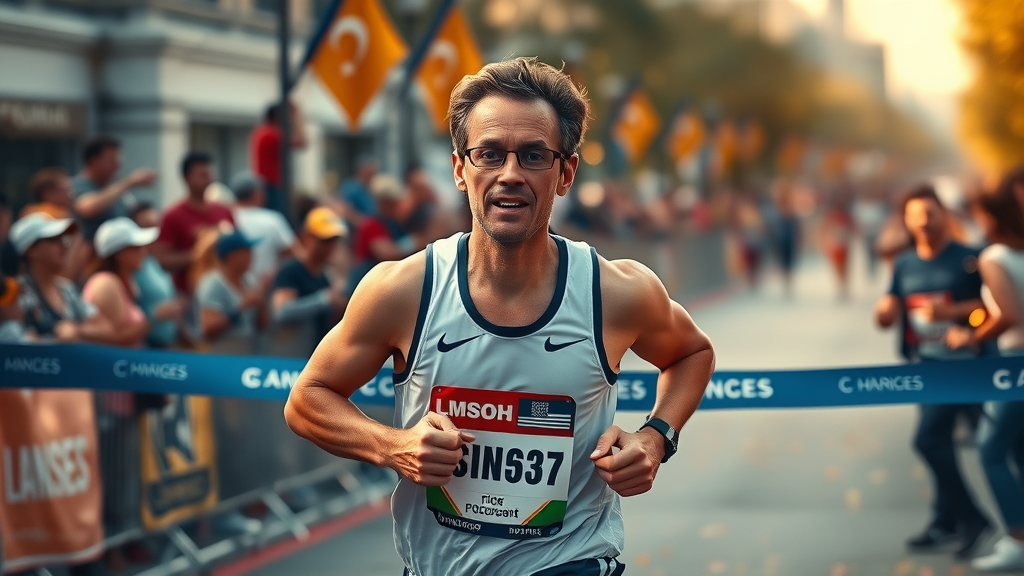 performance goal motivational goal setting marathon runner finish line