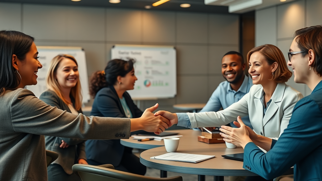 Diverse professionals developing emotional intelligence in a supportive group workshop environment.