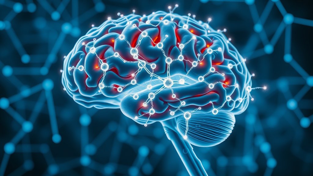 dynamic human brain cross-section with neural pathways lighting up during habit formation, habit formation science