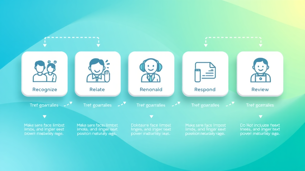 Infographic explaining Recognize, Relate, Reformulate, Respond, and Review in goal setting strategies
